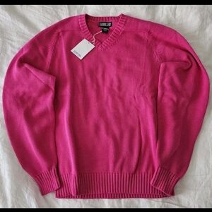 VINTAGE NWT Lands' End Deadstock Pink Sweater M 38-40